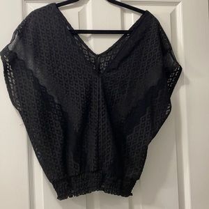 Guess brand small lace style blouse